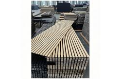 China Slatted Acoustic Wall Panel With Customizable Veneer 240 X 60cm Factory Made supplier
