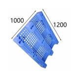 Euro Standard Rackable Plastic Pallets Ventilate Industrial Single Faced Pallet for sale