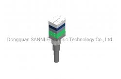 China Absolute Rotary Dual Shaft Encoder 16 Detent Integrated With Push Switch supplier