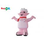 4m 13ft Mascot Pink Blow Up Cartoon Characters Pig Cook Model For Restaurant Opening Decoration for sale