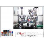 High Performance Aerosol Filling Machine , Aerosol Paint Can Filling Machine 