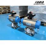 Three-Piece ball valve Stainless Steel pneumatic actuator valve 3/4'' NPT 200WOG for sale
