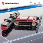 Maintenance Solution PV Array Photovoltaic Protection Crawler Device Teleoperated Tracked Solar Panel Cleaning Robot for sale