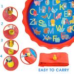 PVC water spray pad - Summer lace letter game water fountain - Outdoor activity play water pool - Grassland spray pad for sale