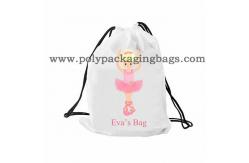 China Biodegradable CPE PE Plastic Drawstring Backpack Plastic Bags supplier