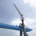 1.36t Compact 360 degree Seaplane Lifting Marine Cranes for sale