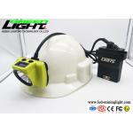 OLED Screen 4.07W 25000lux 13.6Ah LED Miners Cap Lamp