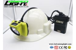China OLED Screen 4.07W 25000lux 13.6Ah LED Miners Cap Lamp supplier