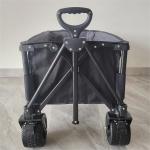 7 Inch Wheels Sturdy Rolling Lightweight Trolley Folding Cart Camping Push Pull Wagon