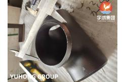 China ASTM A234 WPB Black Coated Carbon Steel Pipe Fittings Tee supplier