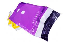 China Lightweight 5mil Flexible Mailing Envelopes Die Cut Handle Bags supplier
