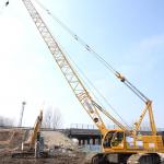 Fixed Jib 100T Xcmg Crawler Crane Second Hand Equipment 61 M Long Boom Crane for sale