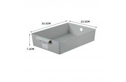 China Plastic  box sundries storage basket useful bin with label supplier