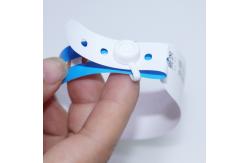 China Wholesale Disposable Hospital Wristbands Identification Inkjet Printed Thermo-Sensitive Patient Paper Wristband supplier