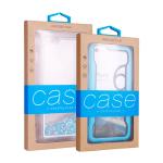 Brown Kraft Paper Window Boxes Packaging With Hanger Hole For Phone Case for sale