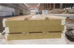 China Onsite Installation Rockwool Roof Panels Polyurethane Fireproof Heat-Insulation supplier