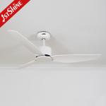 White 3 ABS Blades Ceiling Fan With Smart Remote Control