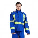 China Manufacturer Of Flame Retardant Rain Wear , Permanently Fire Proof Water Resistant Jacket for sale