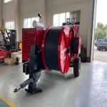 Red Color Durable Diesel Max 2x40KN Overhad Line Strinnging Equipment for sale
