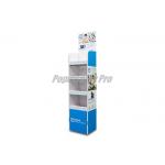 Light Duty 4 Tier Cardboard Shelf Display , Degradable Cardboard Stands Display