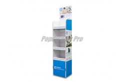 China Light Duty 4 Tier Cardboard Shelf Display , Degradable Cardboard Stands Display supplier
