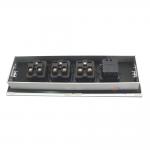 Silver Slide Desktop Power Outlet Tabletop Media Socket In Meeting Head Desk