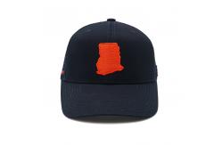 China Mesh Curved Brim Snapback Cap with Cotton Sweatband supplier