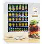 Touch Screen Credit Card Salad Jar Vending Machine for sale