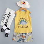 Kids Cartoon Printed Nightwear / Vest And Shorts Pyjamas leisure breathable for sale