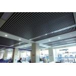 Suspended Aluminum U Baffle Ceiling Galvanized Steel 600x600mm