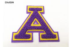 China Double Felt Alphabet Letters Chenille Style Patches And Iron - On Backing supplier