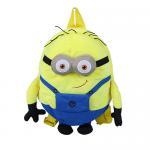 3D Cartoon Kids Plush Backpack Mini Size Yellow Color CPC Certification for sale