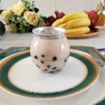 Food Grade 300ml Pet Round Plastic Bottles For Boba Milk Tea Customized Design for sale