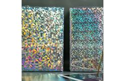 China Hologram Design Waterproof Gift Wrap Paper Roll No Adhesive supplier