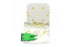China Wall Mounting Fiber Optic Terminal Socket 1 Port For Patch Cable supplier