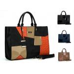Waterproof Practical Purse Set For Ladies , Abrasion Resistant PU Leather Tote for sale