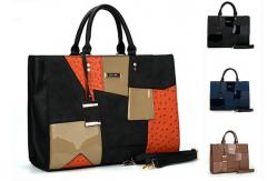 China Waterproof Practical Purse Set For Ladies , Abrasion Resistant PU Leather Tote supplier