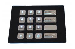 China 4 x 4 Keys Custom Vandal Resistant Metal Keypad With Backlit , Numeric Keys supplier