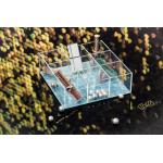 Luminous Green Aesthetic Desk Organizer , Clear Cosmetic Storage Organizer