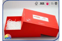 China Various Logo Red Printed Festival Present Wrapped Paper Box Matte Lamintion supplier