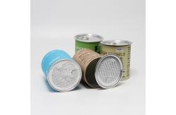China Airtight Paper Tube Cans Packaging With Easy Open Lid Tamper Proof supplier