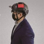 Non Touch Helmet Type Infrared Thermal Imaging Temperature Meter for sale