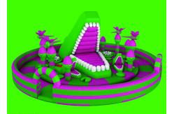 China Anti - UV Full - Digital Printing Inflatable Fun City For Kids Playing supplier