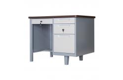 China Simple Fashion Computer Table Metal Frame PC Table With Cyber Lock supplier