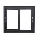 Single Glass 6063-T5 Aluminum Sliding Glass Window High Security With Fiberglass Net for sale