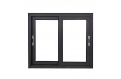 China Single Glass 6063-T5 Aluminum Sliding Glass Window High Security With Fiberglass Net supplier