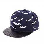 Baby flat brim PU  hat snapback ace brand cap with printed any logo for sale