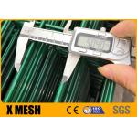 Commercial Chain Link Green Powder Coated Fencing BS 10244 M8*40mm for sale