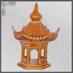 Glazed Small Pavilion Chinese Roof Ornaments For Malaysia Temple Customization for sale