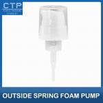 Mini Bottle 30mm Foam Pump Method Of Lock With Clear Overcap Minin Bottle Head Spring 304/316 for sale